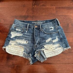 American Eagle Hi-Rise denim shorts